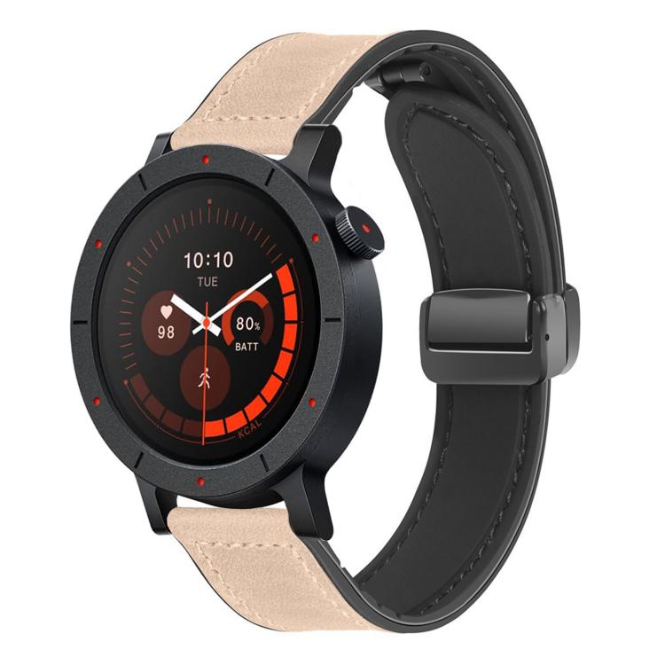 For Nothing CMF Watch 3 Pro Folding Magnetic Buckle Silicone Leather Watch Band