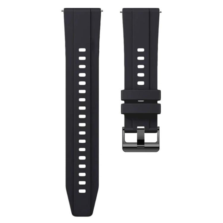 For Nothing CMF Watch 3 Pro Black Buckle Solid Color Silicone Watch Band