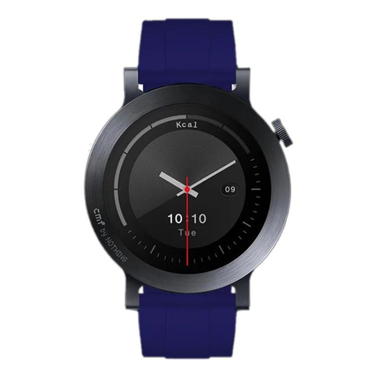 For Nothing CMF Watch 3 Pro Black Buckle Solid Color Silicone Watch Band