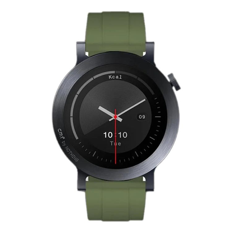 For Nothing CMF Watch 3 Pro Black Buckle Solid Color Silicone Watch Band