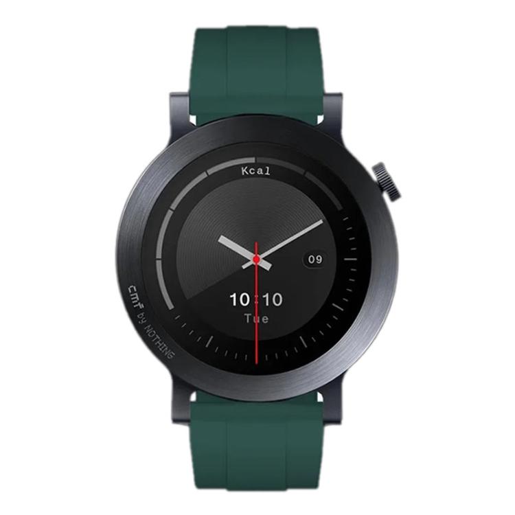 For Nothing CMF Watch 3 Pro Black Buckle Solid Color Silicone Watch Band