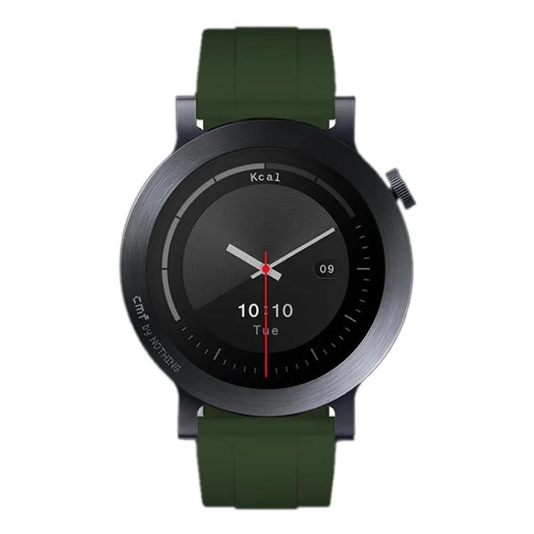 For Nothing CMF Watch 3 Pro Black Buckle Solid Color Silicone Watch Band