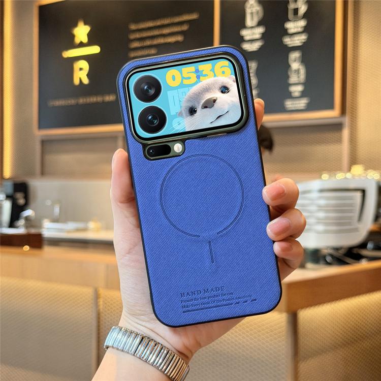 For Xiaomi 17 Pro Fabric Magnetic PU Back Cover Phone Case
