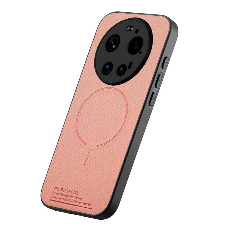 For Xiaomi 17 Ultra Fabric Magnetic PU Back Cover Phone Case