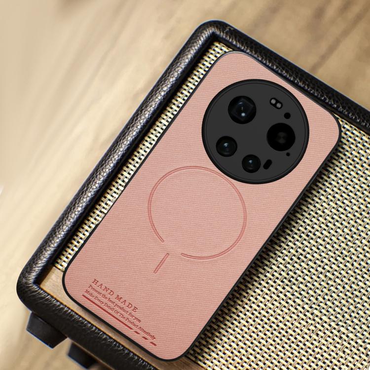 For Xiaomi 17 Ultra Fabric Magnetic PU Back Cover Phone Case