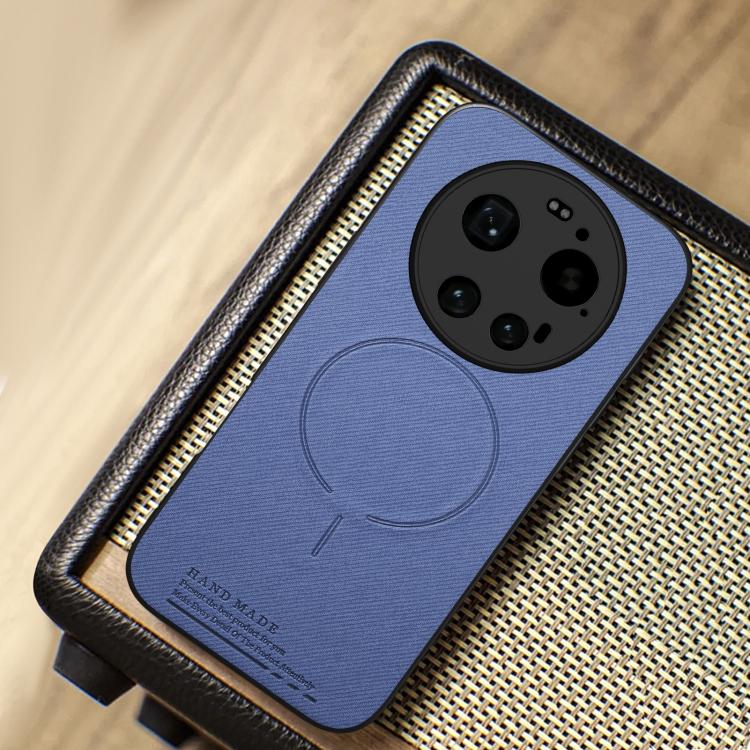 For Xiaomi 17 Ultra Fabric Magnetic PU Back Cover Phone Case