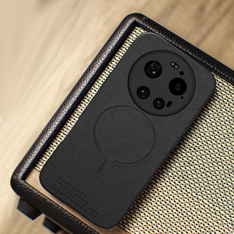 For Xiaomi 17 Ultra Fabric Magnetic PU Back Cover Phone Case