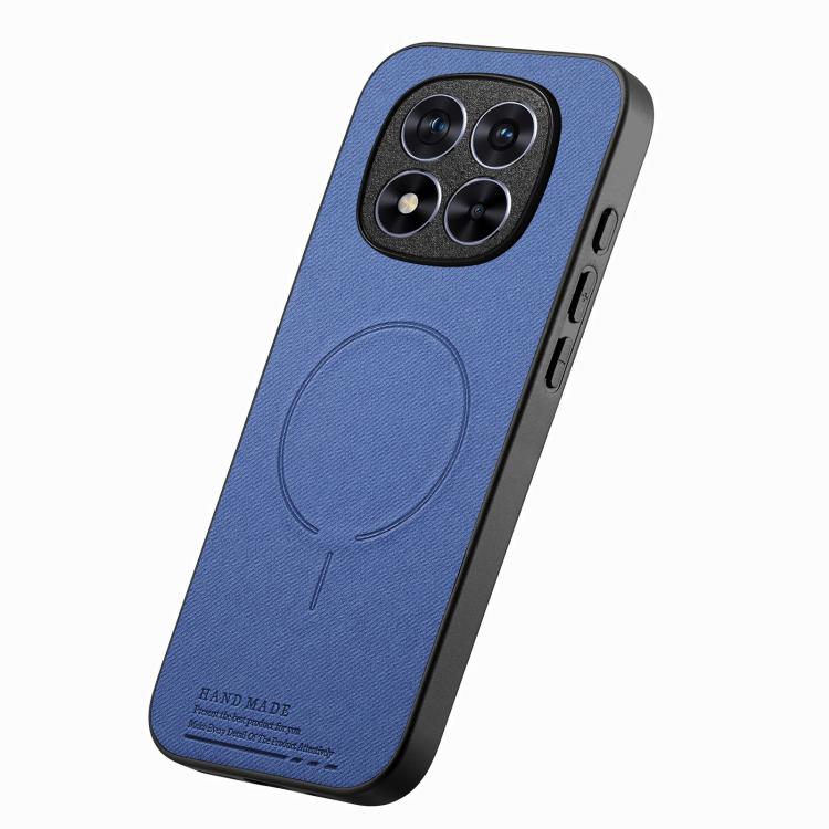 For Redmi Note 15 Pro+ 5G Global 163.3mm Fabric Magnetic PU Back Cover Phone Case