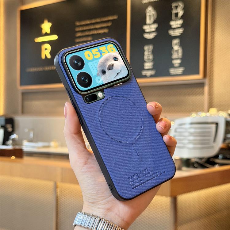For Xiaomi 17 Pro Fabric Magnetic PU Back Cover Phone Case