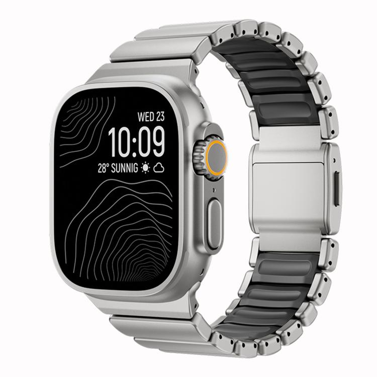 For Apple Watch 46mm / 49mm / 45mm / 44mm Norman Magnetic Buckle Titanium Metal Watch Band