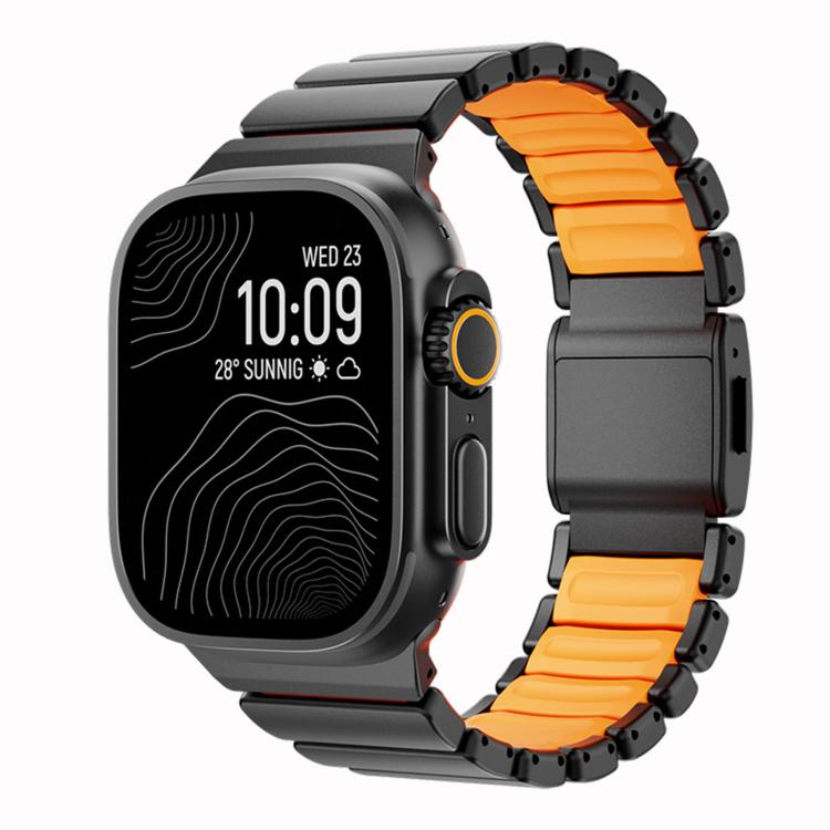 For Apple Watch 46mm / 49mm / 45mm / 44mm Norman Magnetic Buckle Titanium Metal Watch Band