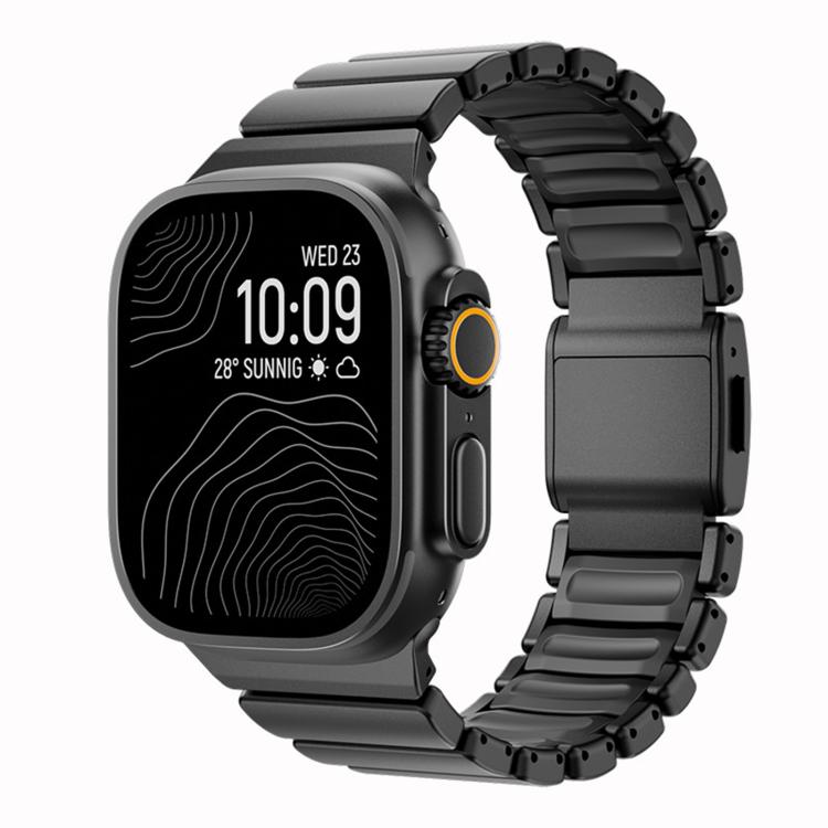 For Apple Watch 46mm / 49mm / 45mm / 44mm Norman Magnetic Buckle Titanium Metal Watch Band