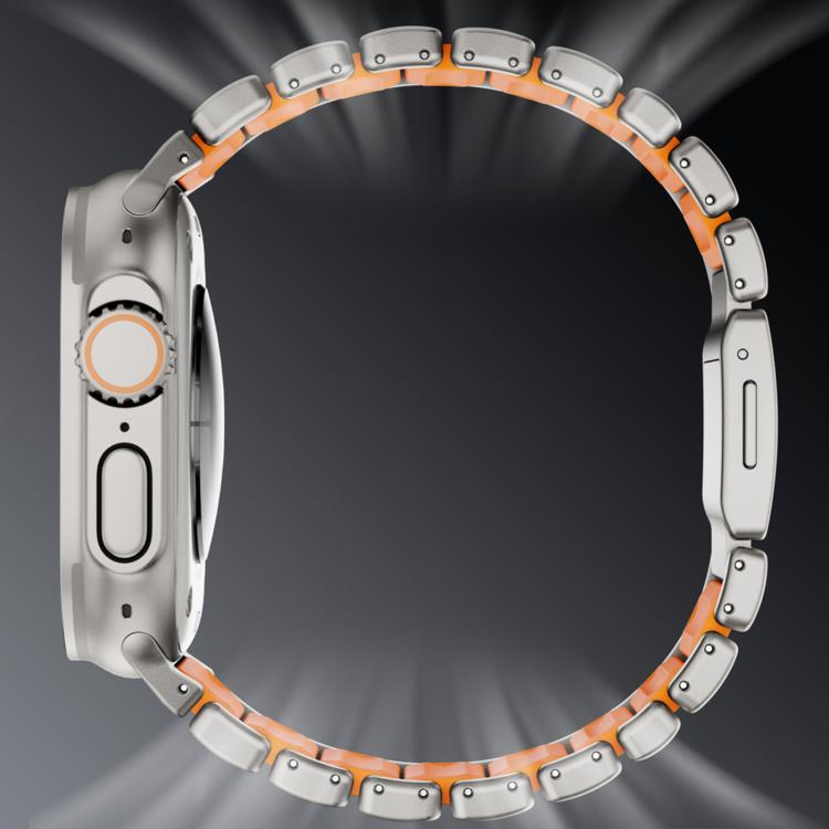 For Apple Watch 46mm / 49mm / 45mm / 44mm Norman Magnetic Buckle Titanium Metal Watch Band