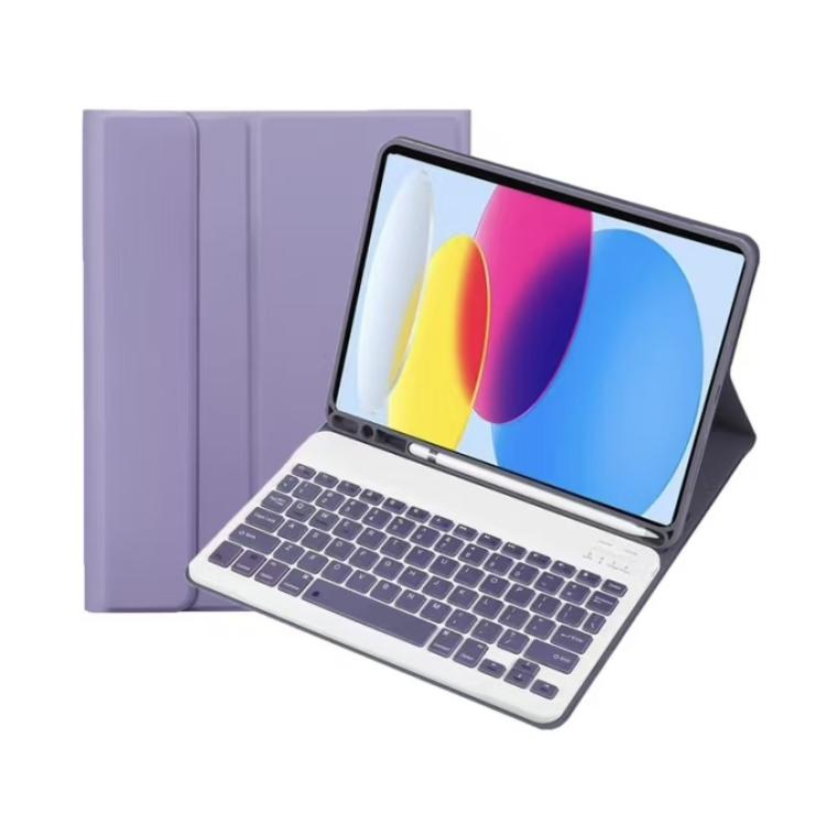 For Samsung  Galaxy  Tab A11 Detachable Magnetic Bluetooth Keyboard Tablet Case - Lavender Purple