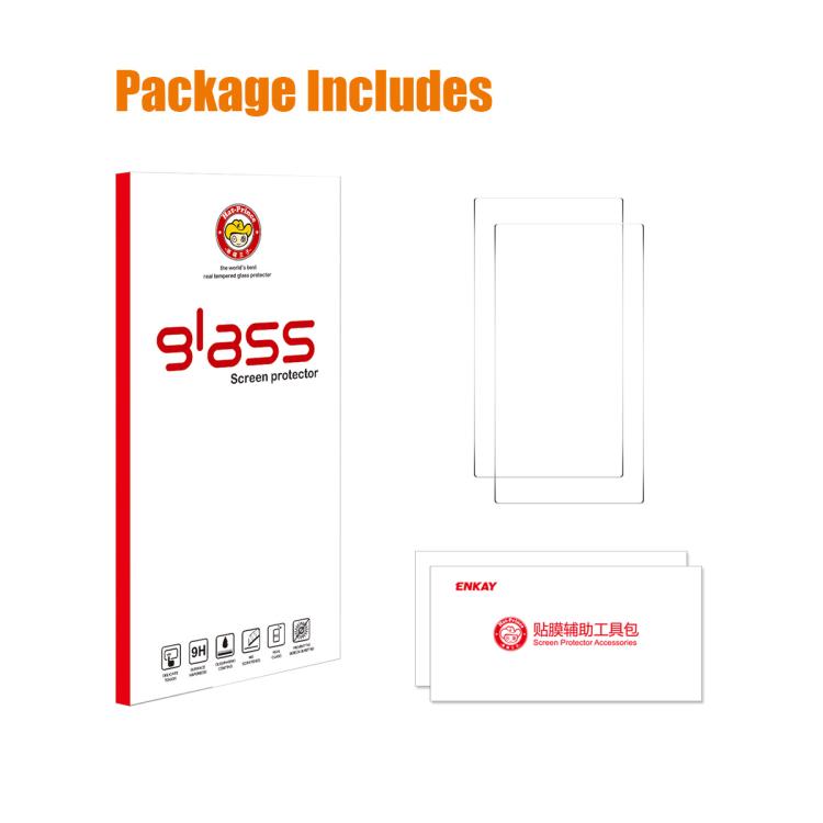 For DJI RC / RC 2 2pcs ENKAY Hat-Prince 0.2mm 9H Tempered Glass Screen Protector Film