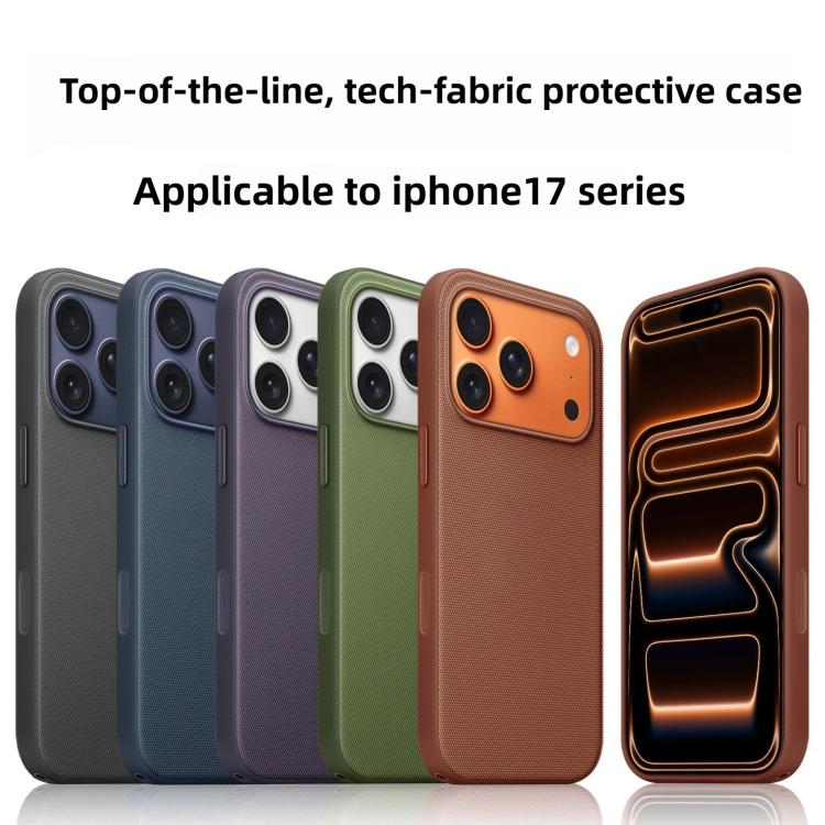 For iPhone 17 Pro Max Official Tech Fabric Texture Side-Stick TPU Magsafe Phone Case with AI Camera Button