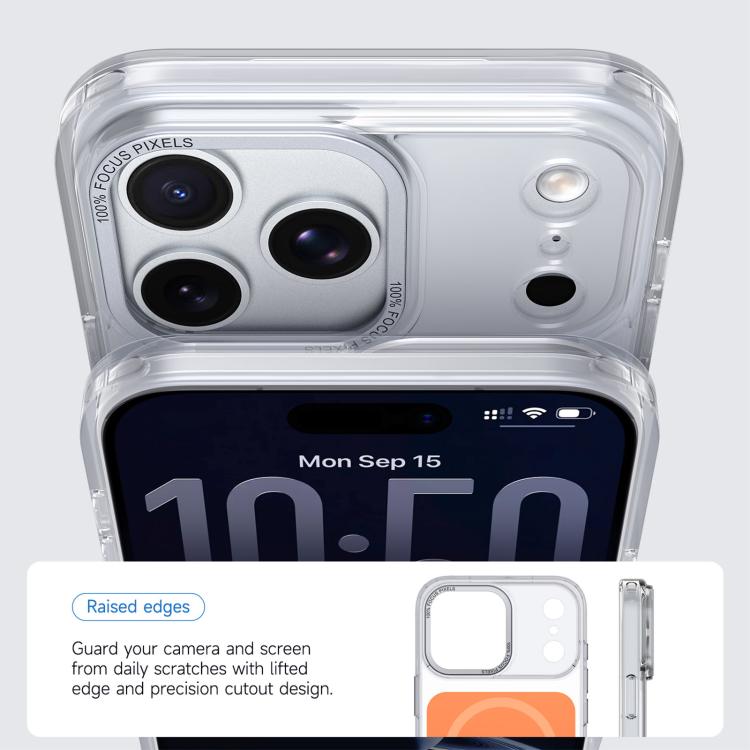 For iPhone 17 Pro Kalebol Transparent Magnetic MagSafe Skin Feel Phone Case