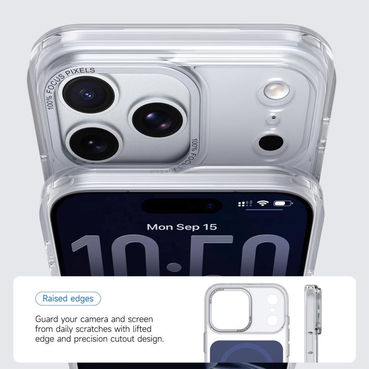 For iPhone 17 Pro Kalebol Transparent Magnetic MagSafe Skin Feel Phone Case
