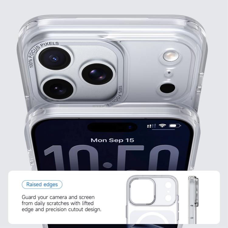 For iPhone 17 Pro Kalebol Transparent Magnetic MagSafe Skin Feel Phone Case