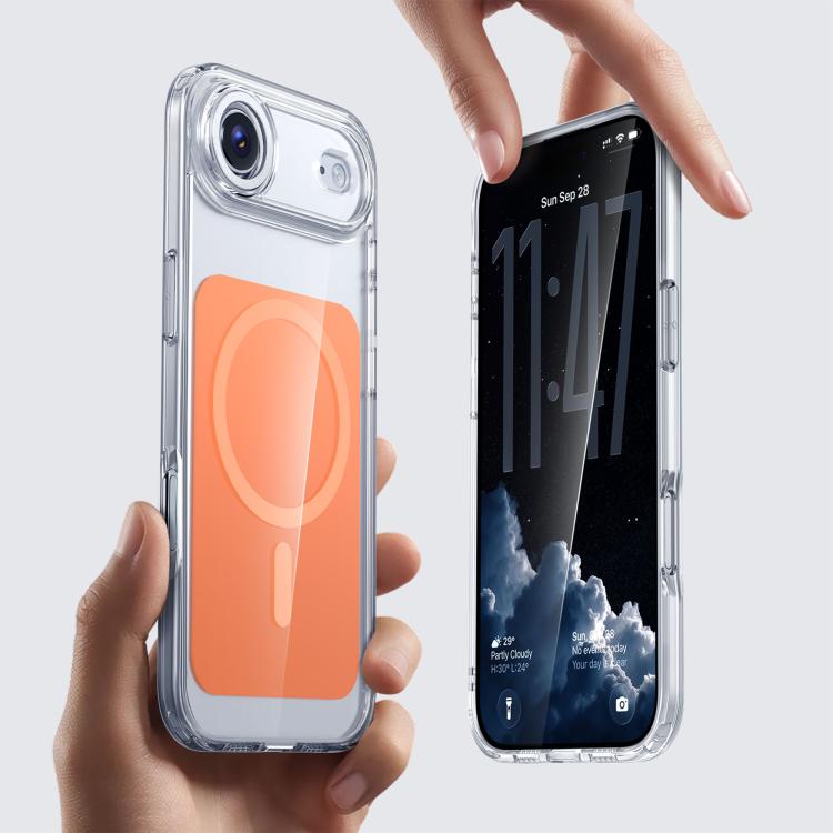 For iPhone Air Kalebol Transparent Magnetic MagSafe Skin Feel Phone Case