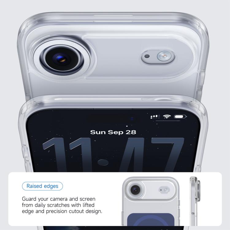 For iPhone Air Kalebol Transparent Magnetic MagSafe Skin Feel Phone Case