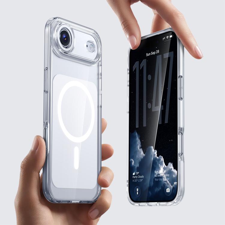 For iPhone Air Kalebol Transparent Magnetic MagSafe Skin Feel Phone Case