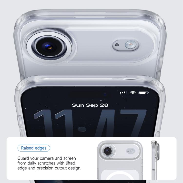 For iPhone Air Kalebol Transparent Magnetic MagSafe Skin Feel Phone Case