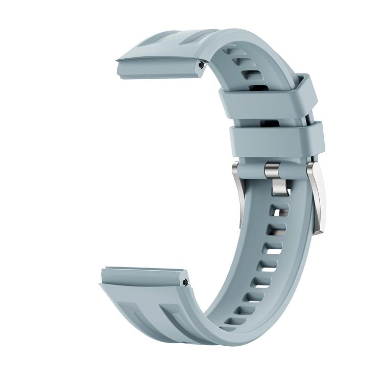 For Huawei Watch GT 6 Pro Seamless Connection Dual Groove Non-porous Press Button Solid Color Silicone Watch Band