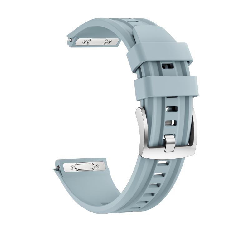 For Huawei Watch GT 6 Pro Seamless Connection Dual Groove Non-porous Press Button Solid Color Silicone Watch Band