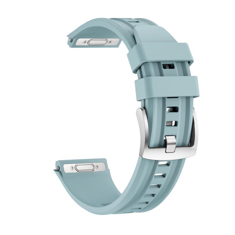 For Huawei Watch GT 6 Pro Seamless Connection Dual Groove Non-porous Press Button Solid Color Silicone Watch Band