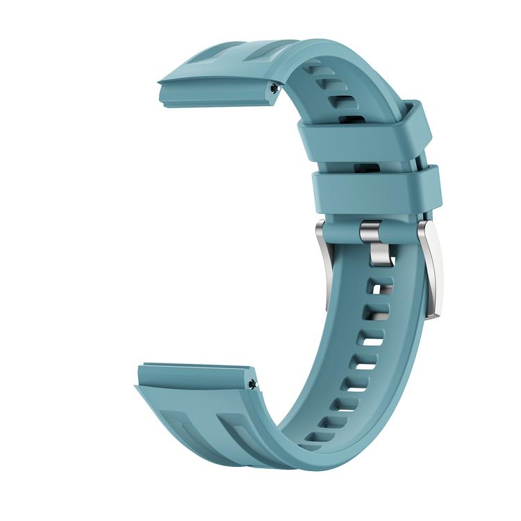 For Huawei Watch GT 6 Pro Seamless Connection Dual Groove Non-porous Press Button Solid Color Silicone Watch Band