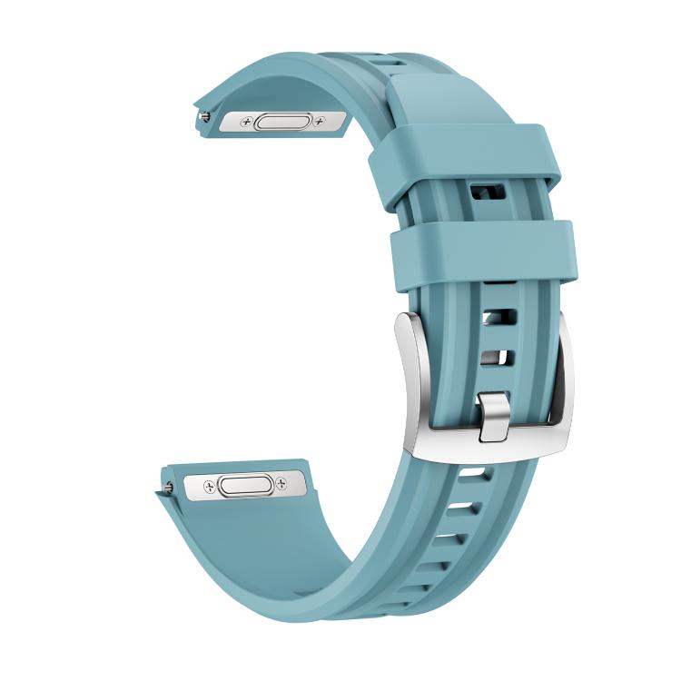 For Huawei Watch GT 6 Pro Seamless Connection Dual Groove Non-porous Press Button Solid Color Silicone Watch Band