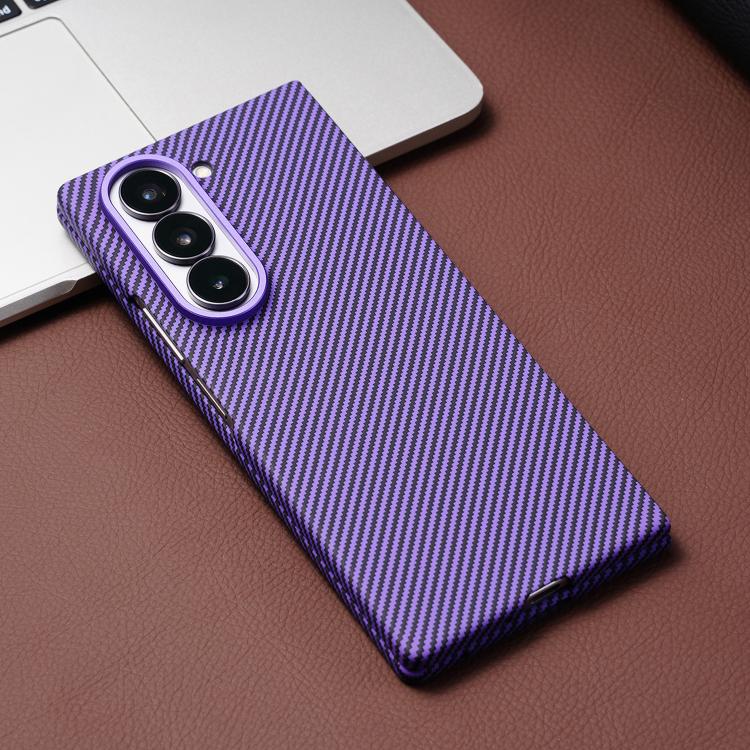 For Samsung Galaxy Z Fold5 5G Carbon Fiber MagSafe Phone Case with Film