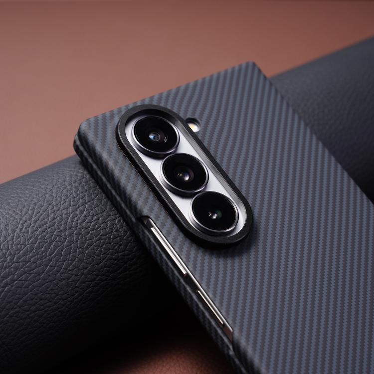 For Samsung Galaxy Z Fold7 5G Carbon Fiber MagSafe Phone Case with Film