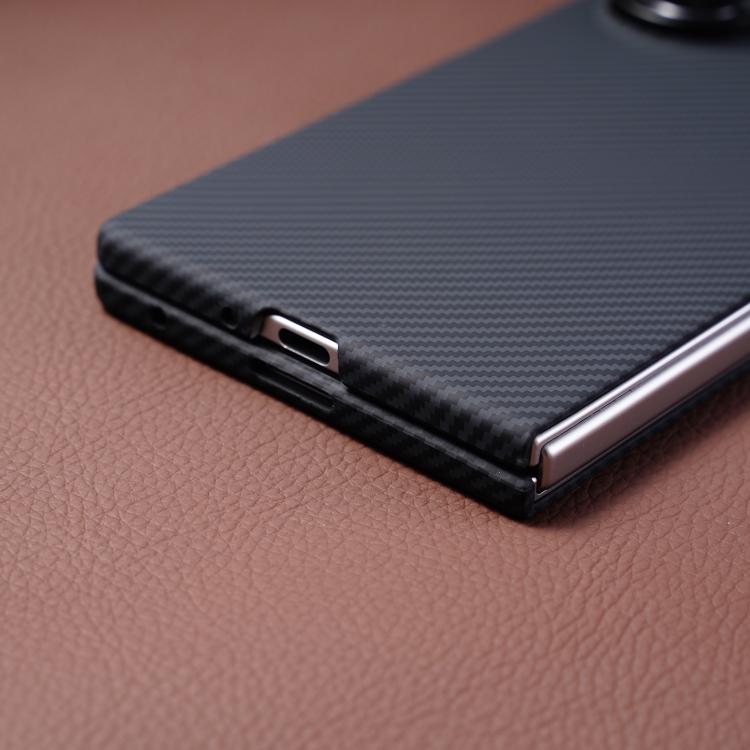 For Samsung Galaxy Z Fold6 5G Carbon Fiber MagSafe Phone Case with Film