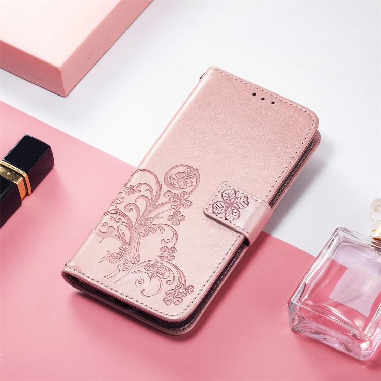 For Google Pixel 10 Pro XL Four-leaf Clasp Embossed Buckle Leather Phone Case