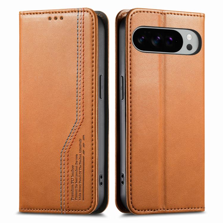 For Google Pixel 10 / 10 Pro Elastic Wristband Magnetic Suction Leather Phone Case