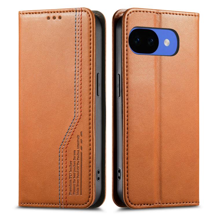 For Google Pixel 10a Elastic Wristband Magnetic Suction Leather Phone Case