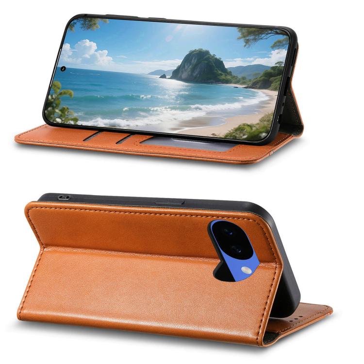 For Google Pixel 10a Elastic Wristband Magnetic Suction Leather Phone Case