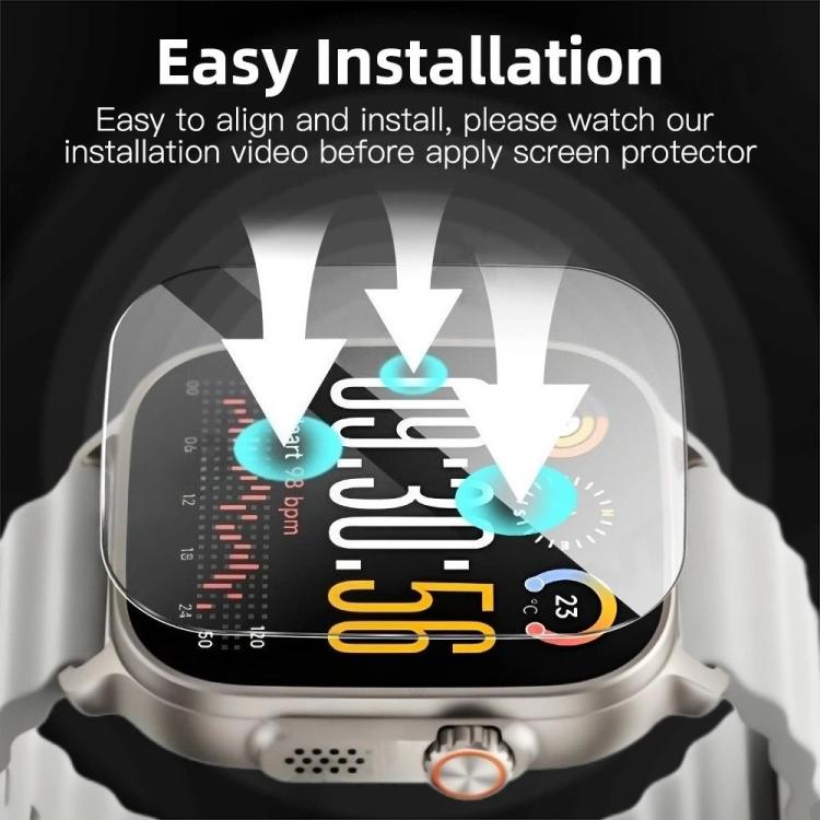 For Realme Watch 5 High-Aluminium HD Tempered Glass Watch Screen Protector Film