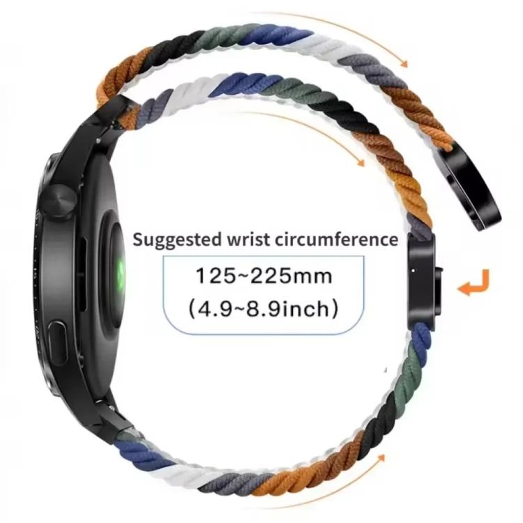 For Nothing CMF Watch 3 Pro Magnetic Buckle Nylon Braid Watch Band