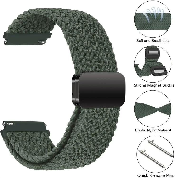 For Nothing CMF Watch 3 Pro Magnetic Buckle Nylon Braid Watch Band
