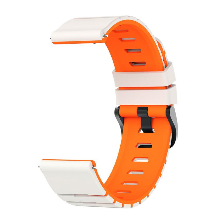 22mm Piano Texture Two Color Silicone Watch Band