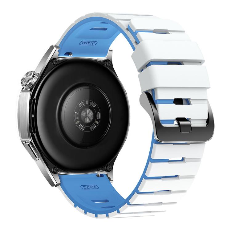 22mm Piano Texture Two Color Silicone Watch Band