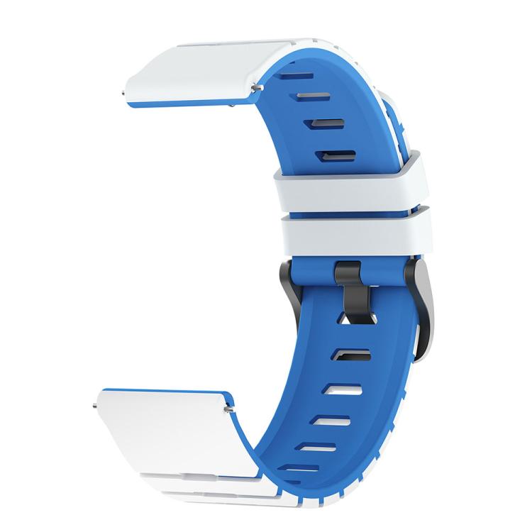 22mm Piano Texture Two Color Silicone Watch Band