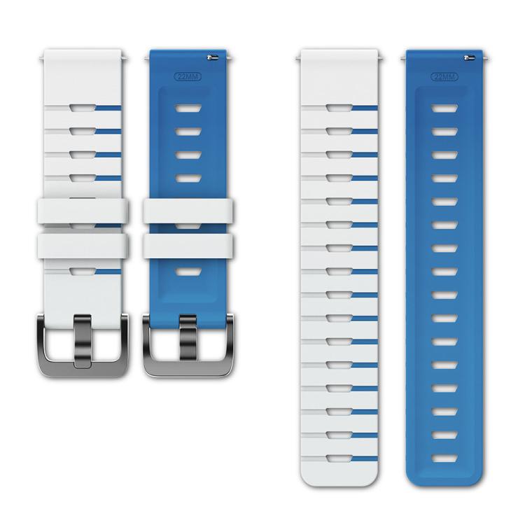 22mm Piano Texture Two Color Silicone Watch Band