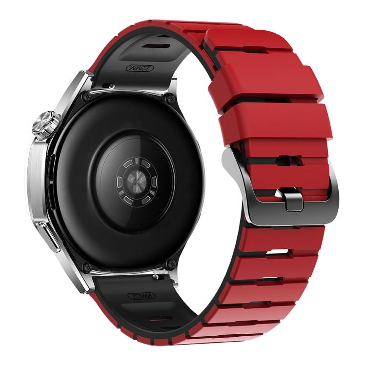 22mm Piano Texture Two Color Silicone Watch Band