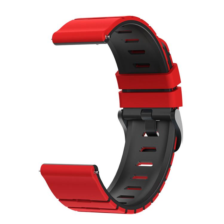 22mm Piano Texture Two Color Silicone Watch Band