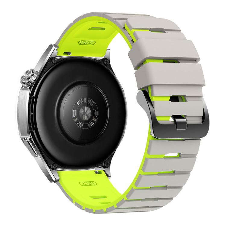 22mm Piano Texture Two Color Silicone Watch Band
