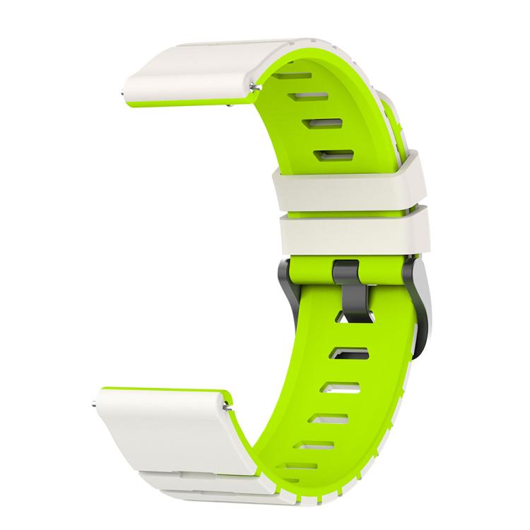 22mm Piano Texture Two Color Silicone Watch Band